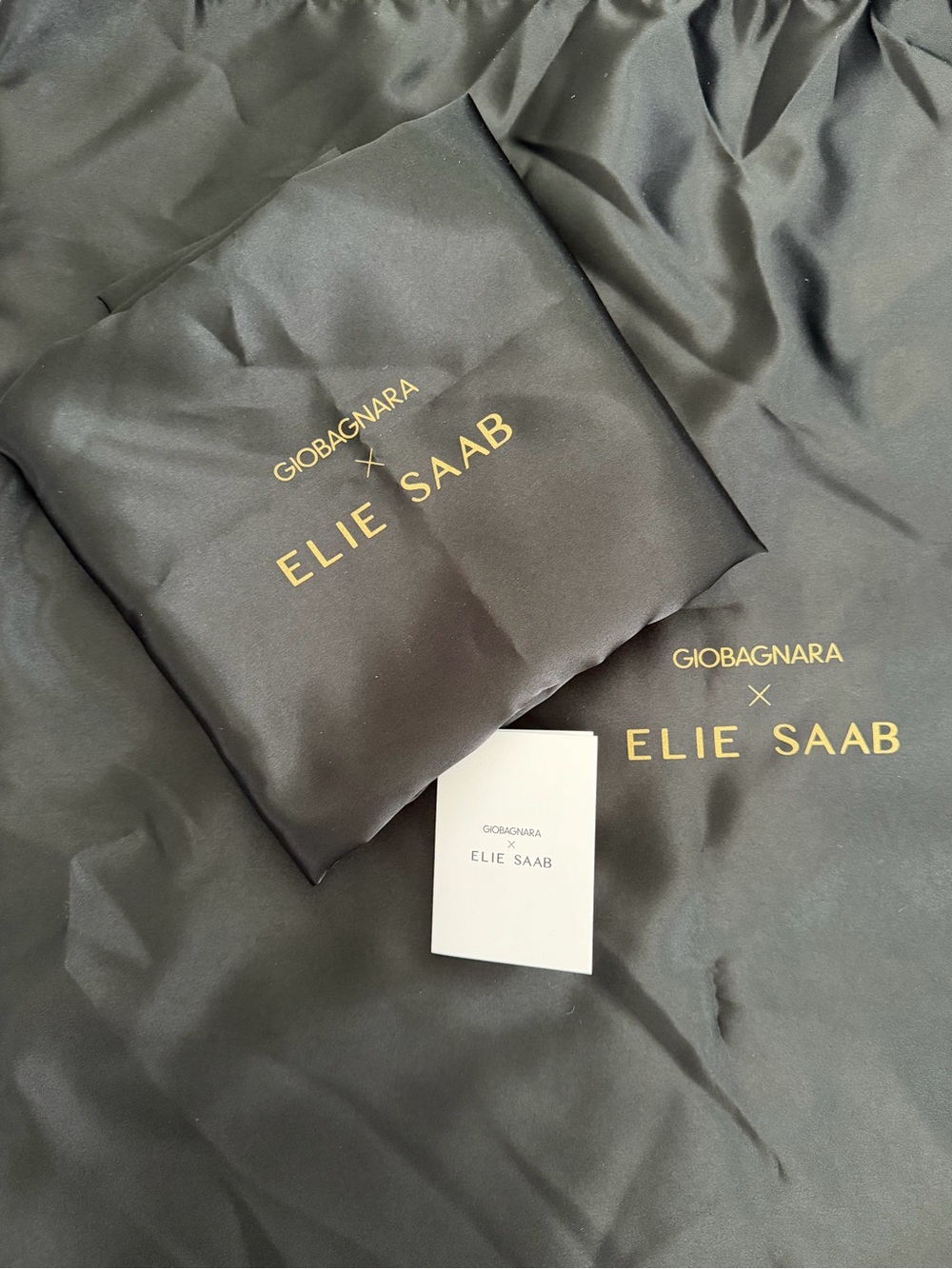 Set of 2 Giobagnana X ELIE Saab Home Collection Dust Bag 27” x 27”